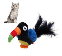 LearnLyrics Cat Toy with Sound Electronic Cat Toy | Parrot Shape Flannel Electronic Cat Toys - Portable Kitten Toys for Home Cage, Toys