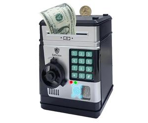 LearnLyrics Children Money Vault - Digital Code Coin Keeper, Educational Finance Toy, Cash Deposit Box, Bedroom Currency Organizer, Youth Reward | Keepsake Token Holder, Numeric Lock Bank Smart Sav