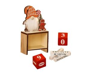 LearnLyrics Christmas Blocks Countdown Calendar Blocks | Small Wooden Blocks for Christmas Decoration - Advent Calendar Decoration, Countdown Blocks