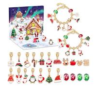 LearnLyrics Christmas Decoration Advent Calendar, Jewellery Advent Calendar, Jewellery Making Set, 2024 Christmas Countdown Calendar, Bracelet Advent Calendar, Charm Bracelets, Bracelet Making Set for