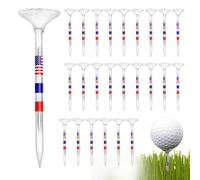 LearnLyrics Clear Golf Tees,Golf Ball Tees | Beginner Friendly Clear Tee for Golf | Sports Fan Golf Equipment Golf Practice Tees with Ball Pad for Golf Course, Training Grounds, Parks