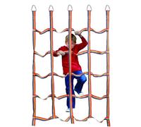 LearnLyrics Climbing Cargo Net Outdoor Play Toys Portable Climbing Net Obstacle Heavy Duty Straps 57 x 72.8 Inch with Trian Rings