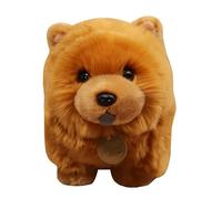 LearnLyrics Comfortable Plush Doll - Brown Chow Chow Stuffed Dog Twenty Five Centimeter, Soft Animal Present, Resilient, Distinctive Men Women Children Item | Reliable Decorative Toy For Home Comfort