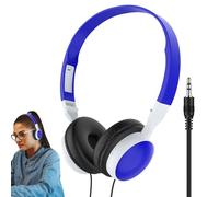 LearnLyrics Computer Headset - Foldable Over-Ear Wired Headphones | 3.5mm Plug On-Ear Design for Office Work | Comfortable Wear for Classes Training
