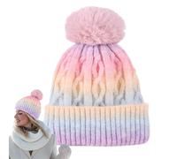LearnLyrics Crochet Hat, Knitted Hats for Women - Warm Hat, Skull Hat, Warm Winter Hat, Fashionable Thick Hat, Plush Hat for Women for Daily Coming to Work, Colour2, L