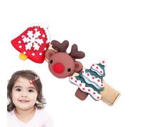 LearnLyrics Cute Christmas Hair Clips for Kids, Holiday Cute Clips Barrettes for Kids, Festive Hair Styling Pins, Cutie Festive Hairpins Stocking Stuffers for Kids, Girls