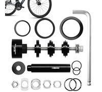 LearnLyrics Cycling Headset Press Tool - Heavy Duty Aluminum Alloy Professional Bearing Installation Kit, Precision Threaded Rod | Maintenance Equipment for Mountain Road Bikes Home Mechanics