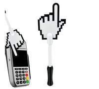 LearnLyrics Debit Card Wand - Index Finger Design Contactless Payment Wand | 3D Printed Payment Card Holder,for Checkout Travel Shopping Restaurant