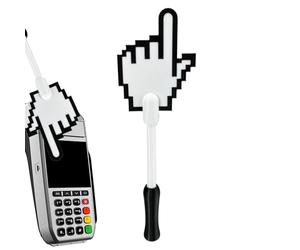 LearnLyrics Debit Card Wand - Index Finger Design Contactless Payment Wand | 3D Printed Payment Card Holder,for Checkout Travel Shopping Restaurant