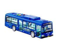 LearnLyrics Diecast Bus Toy - City Vehicle Model for Kids, Pull Back Mini Bus Toy with Sounds | Realistic Design, Friction Powered Public Transport for Boys Girls Preschool Gift Travel Playtime Fun