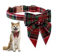 LearnLyrics Dog Collar with Bow Tie Bow Tie for Dogs | Cute Holiday Dog Collars, Bow Tie for Dogs, Adjustable Holiday Dog Collars