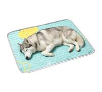 LearnLyrics Dog Cooling Mat Foldable Scratch-Proof Summer Cushion