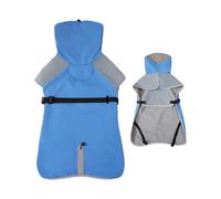 LearnLyrics Dog Rain Jacket - Adjustable Large Dog Raincoat Waterproof - Pet Supplies, Puppy Clothes, Lightweight Dog Rain Gear for Outdoor Walking Jogging