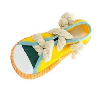 LearnLyrics Dog Rope Toy - Shoe-shaped Chew Game, Squeaky Dog Toy for Gum Massage, Small, Medium and Large Dog Breeds, Indoor and Outdoor Training as a Reward