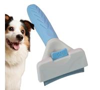 LearnLyrics Dog Shedding Tool - Pet Grooming Brush, Cat Shedding Brush | Portable Undercoat Grooming Brush Stainless Steel Deshedder, Cat Hair Deshedding Tool Dog Undercoat Grooming for Cats & Dogs