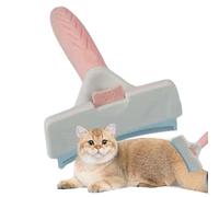 LearnLyrics Dog Shedding Tool - Pet Grooming Brush, Cat Shedding Brush | Portable Undercoat Grooming Brush Stainless Steel Deshedder, Cat Hair Deshedding Tool Dog Undercoat Grooming for Cats & Dogs