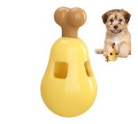 LearnLyrics Dog Toy Treat Dispenser - Cute Puppy Food Toys,Pet Teeth Grinding Supplies, Chicken Leg Shape Puppy Chewing Tool for Home