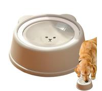 LearnLyrics Dog Water Dish, Water Bowl for Cats - Alcohol Proof Dog Bowl without Tip | Slow Drink Container Dispenser, Non Slip Dish