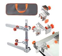 LearnLyrics Drawer Runners Mounting Aid, Precise Drilling Template for Handles and Pull Knobs as Installation Aid, Mounting Guide Kit, Slide Rails, Alignment Aid, Woodworking Furniture for