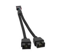 LearnLyrics duall Pin Extension Port - Pin Header Splitter, Extension Splitter, | Usb Pin Splitter Extension Cable, Strong Stability Connection Supplies For Homes Offices Schools And Internet Cafes