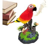 LearnLyrics Electronic Talking Bird - Simulated Chirping Parrot, Sensor Realistic Toys, Interactive Desks Decors | Quality Home Accessories Wonderful for boys girls kid adults room den display