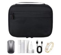 LearnLyrics Electronics Organizer Pouch - Portable Charging Cord Holder, Dustproof Travel Storage Case, Device Accessory Bag, Phone Charger Earbud Keeper | Small Gadget Container for Travel Use