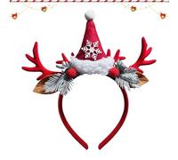 LearnLyrics Elk Antler Headband Realistic,Cute Face Wash Headband - Cute Hairband Headpiece for Christmas Holiday, Dress Up Hairhoop, Face Washing Hairbands