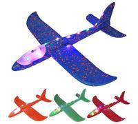 LearnLyrics Foam Gliders Plane for Kids - Large Airplane Toy, Polystyrene Airplane Toys Flying Gliders | Aircraft Model Birthday Favor, Backyard Flying Toy, Outdoor Sports Toys, Aircraft Lightweight,