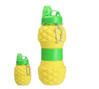LearnLyrics Foldable Water Cup, Foldable Silicone Travel Water Cup, Foldable Fruit-Shaped Bottle, Reusable, Expandable Drinking Cup for Outdoor, Camping, Hiking, Picnic