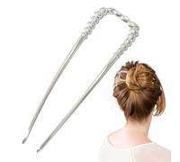 LearnLyrics French Hair Pin | U Shaped Women Twist Hair Pins | Girls Hairstyle Accessories, Multipurpose Barrettes for Travel, Dating, Weddings, Prom