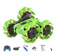 LearnLyrics Gesture RC Car - Hand Gesture Controlled Stunt Car, 4WD RC Vehicle | 360° Rotation Toy, LED Lights Music, Rechargeable Battery, Remote Control Gift for Kids, Double Sided Drive Truck