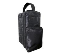 LearnLyrics Golf Shoe Bag, Outdoor Sports Shoe Bag - Golf Shoe Bag Waterproof Carry Bags - Storage Bags with Pocket, External Pocket, Black, Se référer au descriptif, Refer to Description