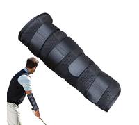 LearnLyrics Golf Swing Trainer - Elbow Correction Brace Support, Breathable Straight Arm Auxiliary Wrap Sleeve | Muscle Memory Training Aid for Practice Drills