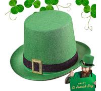 LearnLyrics Green Goblin Hat, St. Patrick's Day Green Hat, Top Hat Irish Day Costume Accessories, St. Patricks Day Celebration Hat for Home, Cosplay, School, Parade, Stage Performance