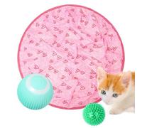 LearnLyrics Guitar Cat Toy - Guitar Hunting Cat Toy, 2 In 1 Interactive Hunting Cat Tunnel Set | Smart Ball, Automatic Obstacle Avoidance, Rechargeable Guitar Cat Toy For Cats To Alone