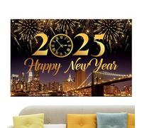 LearnLyrics Happy New Year Background Happy New Year Background 2025 Black Gold New Year Background, Back Drop Photo Booth Props, 2025 Photography Backgrounds, Happy New Year