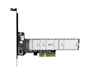 LearnLyrics Hard Drive Expansion Card, PCIe 5.0 to M.2 Adapter for PC, Disk Expansion Card with Heatsink for Data Transfer and External Storage, PC Desktop Station