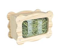 LearnLyrics Hay Rack, Hay Rack for Rabbits, Wooden Hay Stand Stand, Wooden Stand for, Chinchilla Guinea, Cage Accessories for Small Animals