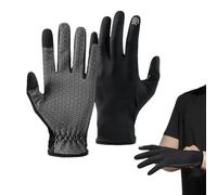 LearnLyrics Hiking Gloves - Anti-Slip Touchscreen Compatible High-Grip Silicone Palm, Breathable Lightweight Fabric | Professional Mountaineering Gear for Climbers Rock Climbing Adventure Sports