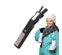 LearnLyrics Ice Sharpener - 16x2.8x1.5cm Ceramic Whetstone, Portable Edge Polisher Tool, Professional Hockey Grinder Machine Kit | Conditioning Maintenance Device for Rink Practice Training