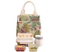 LearnLyrics Insulated Lunch Bag,Waterproof Handbag Flower Holder,Womens Lunch Box for Work - for Adults Kids Travel Outdoor Office Work Food Girls