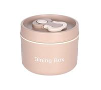 LearnLyrics Insulated Lunch Container, Thermal Container for Hot Food, Thermal Hot Lunch Glass with Spoon, Leak-proof Lunch Box, Snack Container with Large Capacity and Handle for School Travel