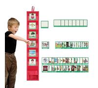 LearnLyrics Kids Visual Schedule - Kids Behavior Chart, Visual Schedule Chart | Schedule Behavior Pocket Chart, min Classroom Schedule Kids Behavior Chart for Home School and Travel