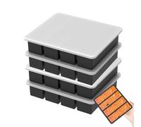 LearnLyrics Leakproof 4-Piece Storage Container - Soup Silicone Molds Food Tray, Silicone Tray, Special Food Prep Tool | Reliable Solution For Leftovers, Home, Kitchen, Dishwasher Safe