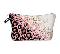 LearnLyrics Leopard Makeup Bags for Women | Toiletry Pouch | Cute Large Toiletry Bag Makeup Pouch Travel Cosmetic Bag Purse for Women and Girls