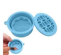 LearnLyrics MACHAP UP Cleaner Pad, Makeup Brush Cleaner Mat,Washing Tool Makeup Brushes Cosmetic Cleaner Scrubbers | Travel Cosmetic Tool Cleaning Bowl Portable for