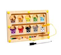 LearnLyrics Magnet Color and Counting Maze | Wooden Magnet Board Color Sorting Activities | Fine Motor Skills Development Sensory Play Early Learning Activities for Kids 3+ Years Old