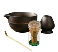 LearnLyrics Matcha Set, Japanese Matcha Set, Matcha Tea Whisk, Matcha Set for Ceremony Matcha Lovers, Matcha Bowl with Spout, Matcha Whisk, Shovel and Whisk Holder