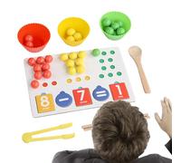 LearnLyrics Math Toys | Educational Shape & Color Clip Bead | Toddler Math Toys - for Kindergarten Classroom Girls Boys Homeschool Toddler 3 Years Old +