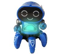LearnLyrics Melodic Flashing Droid - Strolling Interactive Pal, Smart Sensor LED Illuminated Device, Colorful Singing Electric Amusement Item Kids Companion Toy for Playroom Nursery